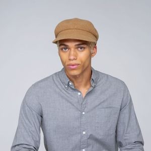 CLASSIC Unisex KANGOL Fisherman Enfield Cap in Camel X-Large